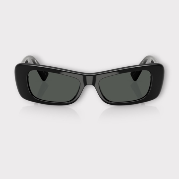 Versace VE2232 143887 Womens Sunglasses in Black Frame, Dark Grey Lens main image 4